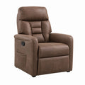 Relaxsessel Fernsehsessel braun PU-Kunstleder manuell verstellbar 86 x 93 x 100 cm